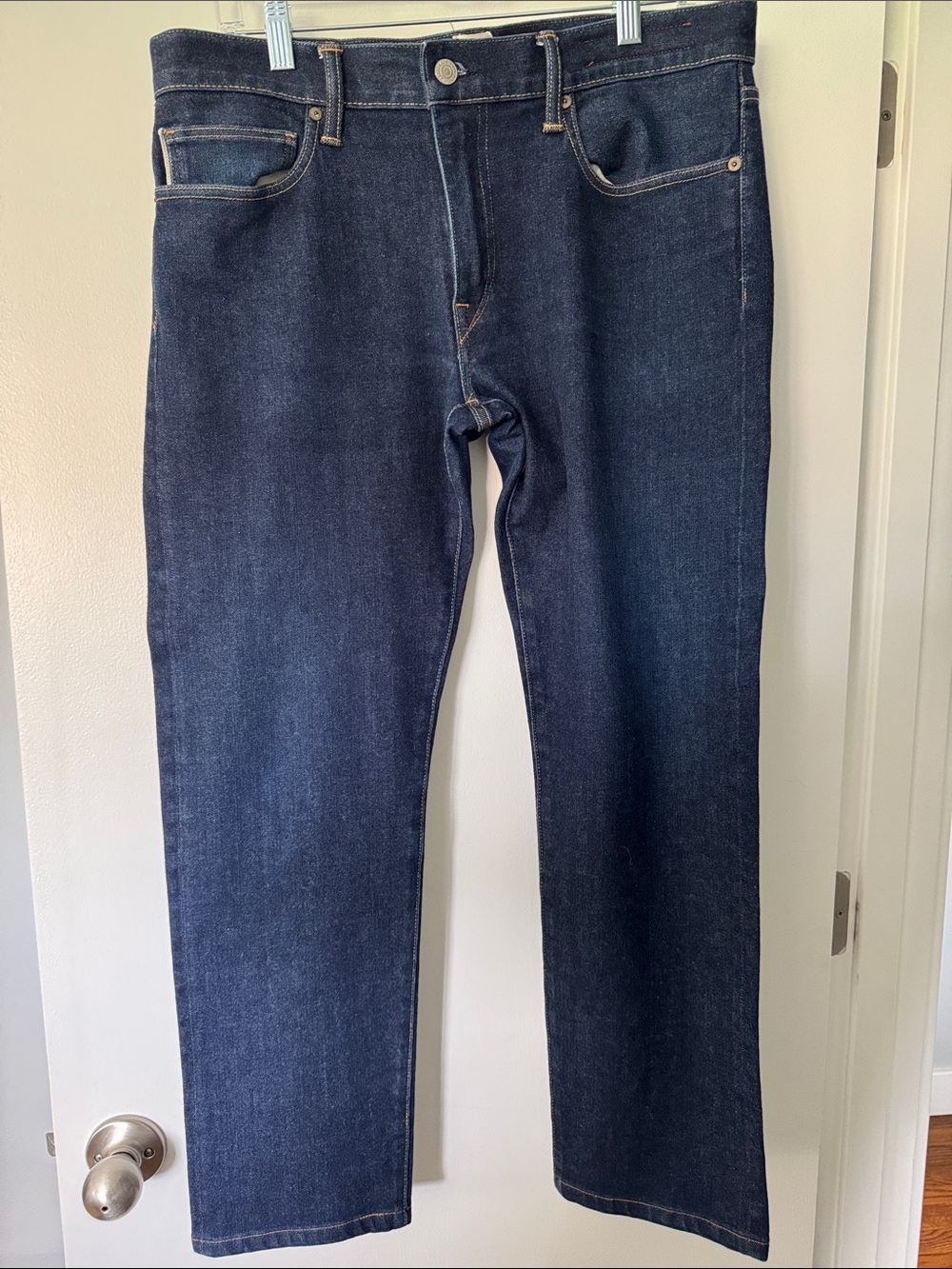 Men's Straight-Leg Dark Indigo Jeans